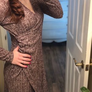 Soft stretchy maternity breastfeeding dress